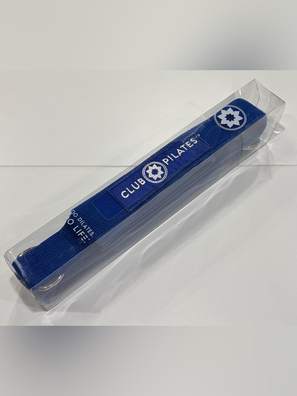 Club Pilates Reformer Straps Long and Short Loops Royal Blue with White Logo NWT